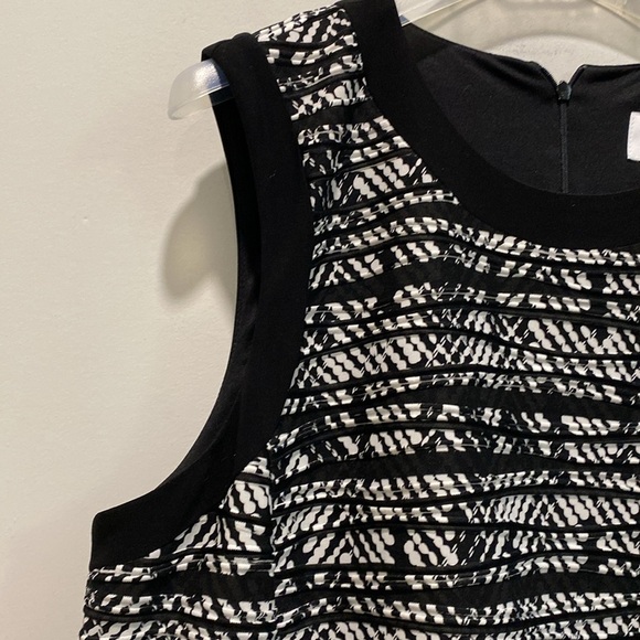 Joseph Ribkoff Black and White Sheath Midi Dress Stretch Size 20 - Picture 9 of 15